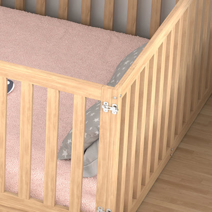 Convertible Cribs With Storage Drawers Safety Newborn Baby Cot Bed Kids Furniture Set Solid Wood