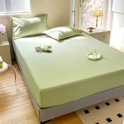 Solid Color Waterproof Fitted Bed Sheet Bed Cover Mattress Protective Cover  All Size for Bed Mattress All Seasons