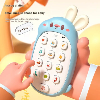 Baby Teether Simulation Mobile Phone 0-1 Year Old Children Music Phone Toy Early Education Educational Story Machine