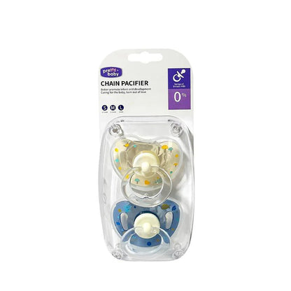 New 2pcs/4pcs Baby Pacifier Soother with Cover,Printed Soother with Cherry Round Nipple,Perfect Baby Shower Gift for New Parents