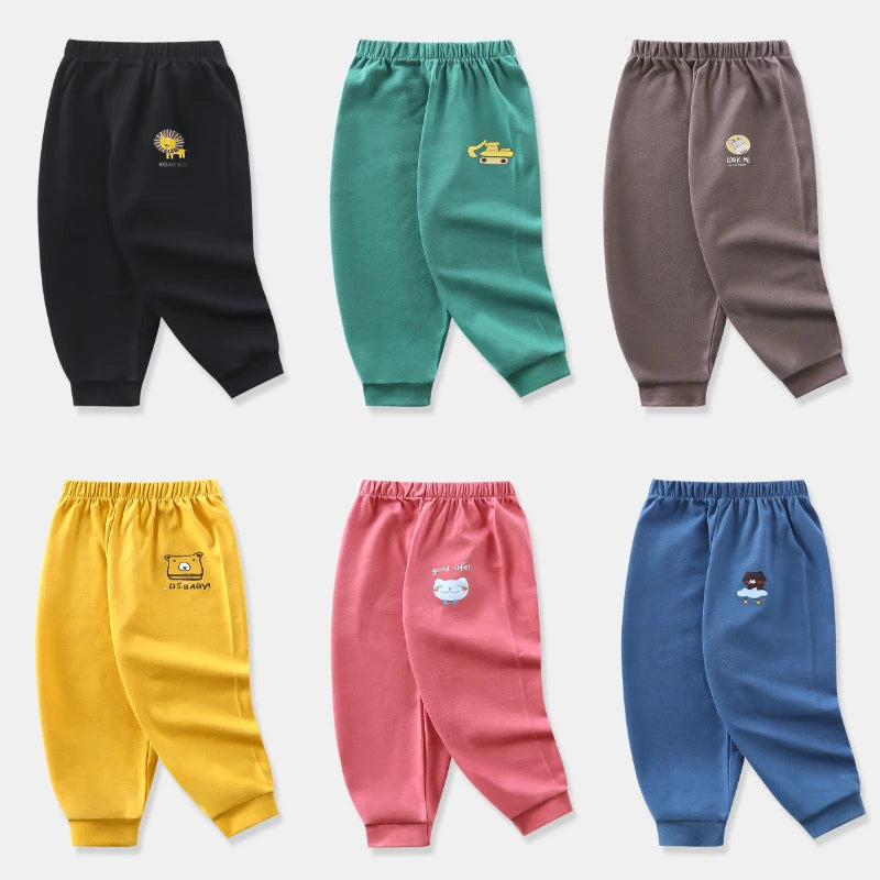 New Trend Casual Baby Kids Boys Girls Long Trousers Cotton Autumn Sport Pants 1-6 Years Old Toddler Pants Children's Clothing