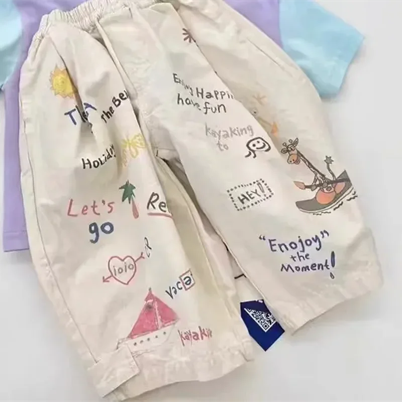Summer Baby & toddler cotton Thin Loose Pants 1-8 Y