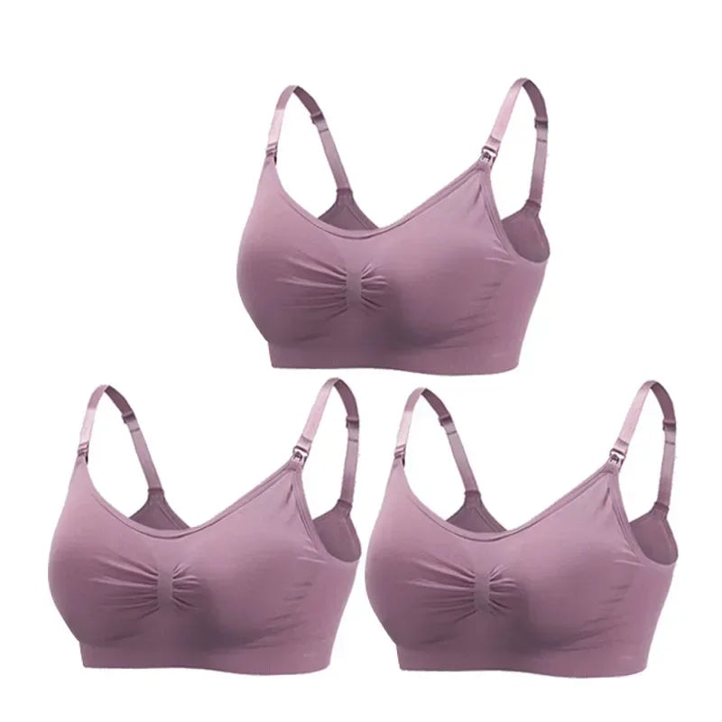 3PC/lot Maternity Nursing Bras Cotton Breastfeeding & Pregnant Moms
