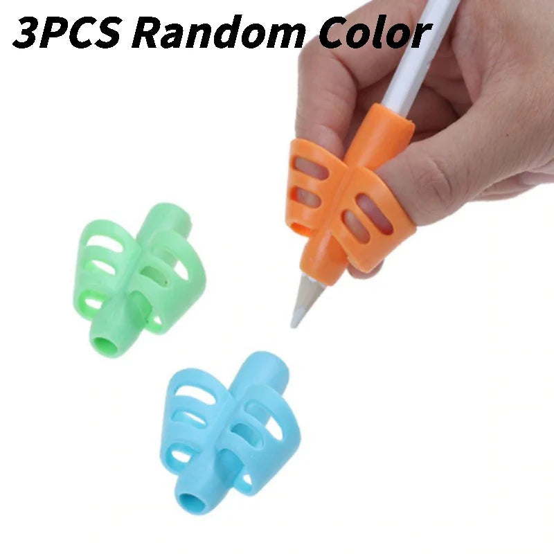 3Pcs/set Children Writing Pencil Holder Kids Writing Posture Correction Device Learning Aid Tool for School Office