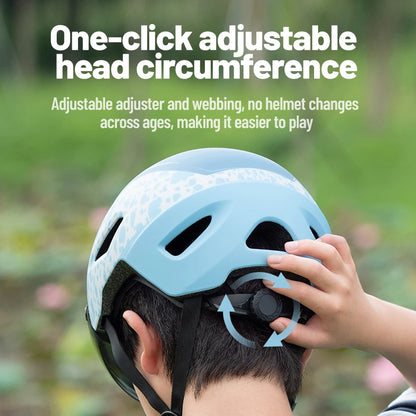Children's Bike Helmet with Magnetic Goggles Lightweight Breathable Outdoor Sports Bike Skateboard Riding Mini Helmet