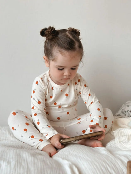 1-6T Toddler Kid Baby Boy Girl Clothes Set Cotton Infant Homewear Casual Top Pant Suit Childrens 2pcs Pajamas Set Outfit