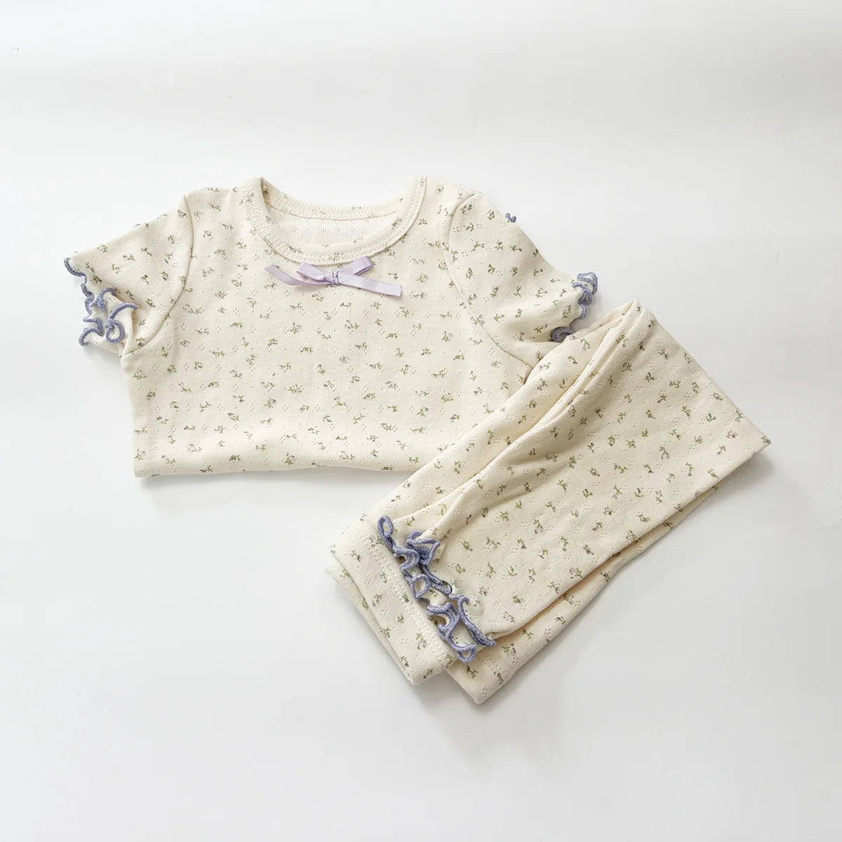 1-6T Toddler Baby Girl Clothes Set Summer 100% Cotton 2pcs Pajamas Set