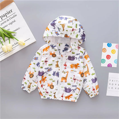 Children's outerwear for boys Autumn baby giraffe jacket