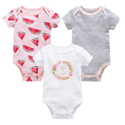 Honeyzone Summer Baby Clothes Infant Girls Romper Cute Lion Full Print Boys Bodysuits 2pcs /Set Trottie Jumpsuits Outfits 