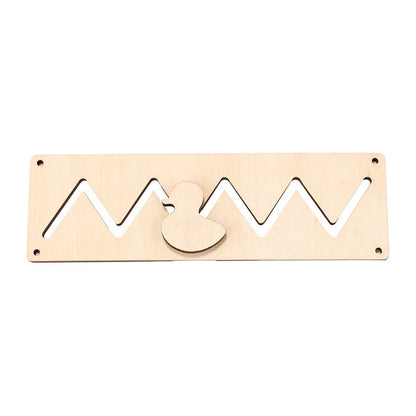 Montessori Busy Board Accessories Wooden Toy Combination Matching Doorbell Gear Graphics Educational Toy Education Trainig Toy