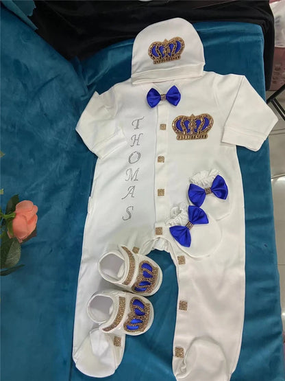 Onesie Baby Girl Crown Purple Home Coming Outfit Layette Jewels set Baptism Take Me Home Outfit Baby shower gift Newborn Gifts