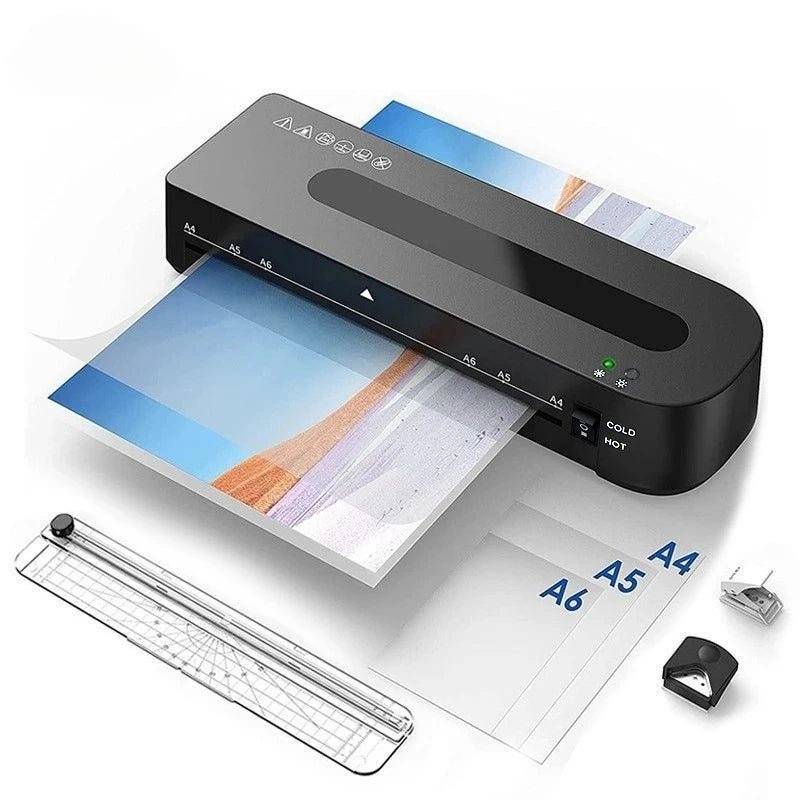A4/A5/A6 Professional Hot and Cold Office Laminating Machine for Document Photo Sealing Machine Desktop Overmolding Machine