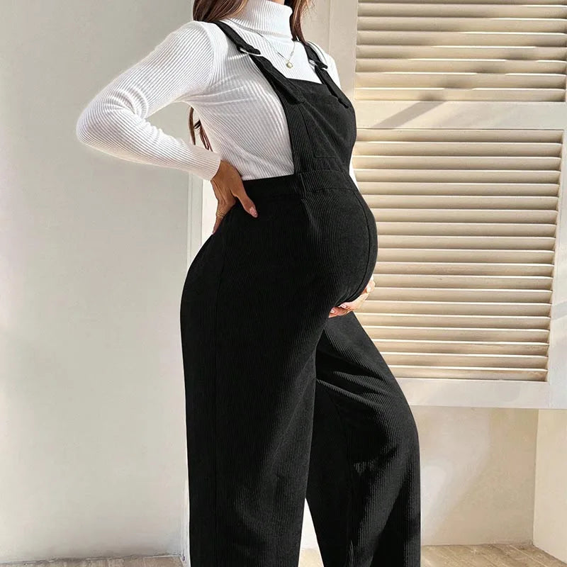 Maternity Corduroy Overalls Pregnancy Clothing for Pregnant Women Pants Autumn Winter