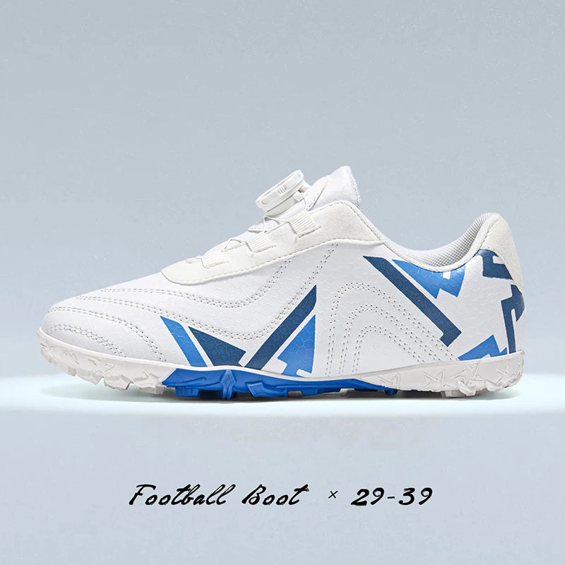 Kids Turf Soccer Cleats, Breathable Non-Slip Professional Outdoor Training Shoes for Boys Girls