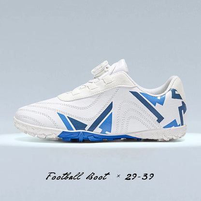 Kids Turf Soccer Cleats, Breathable Non-Slip Professional Outdoor Training Shoes for Boys Girls