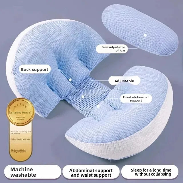 Maternity Pregnancy Pillow U Shape Full Body Support for Side Sleepers Back Pain Relief Comfortable