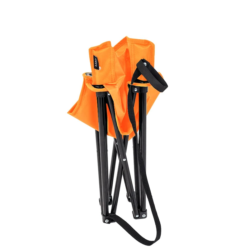 Cute Cartoon Kids Folding Camping Chair, Portable Lightweight Outdoor Seat Sturdy Steel Frame