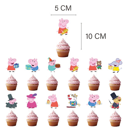 Peppa Pig Birthday Party Decorations Balloons Plate Cup Banner Tableware Set for Baby Shower George Page Party Favors Kids Gifts