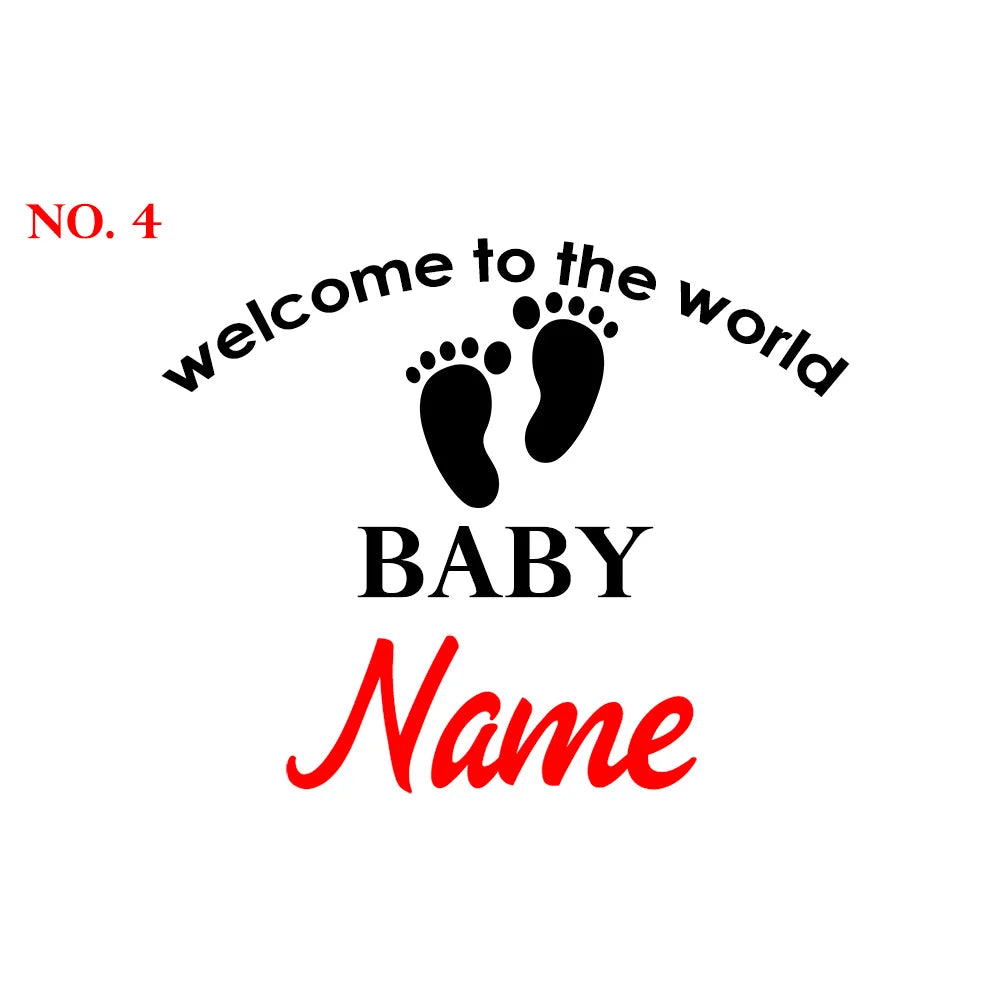 Personalised Name Balloon Welcome Baby Latex Balloon inside Bubble Ballon Wedding Decor Baptism Baby Shower Newborn Gift Idea