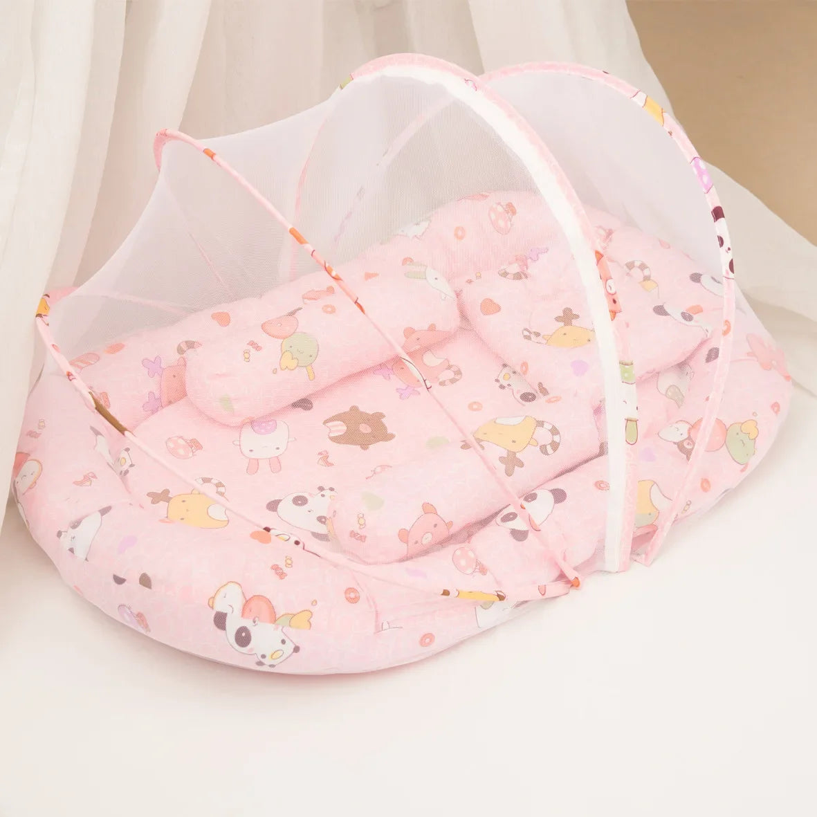 Multi-Function Travel Baby Nest Portable Baby Bed Crib Foldable Babynest Bassinet Infant Sleeping Children's Bed with Mosquito