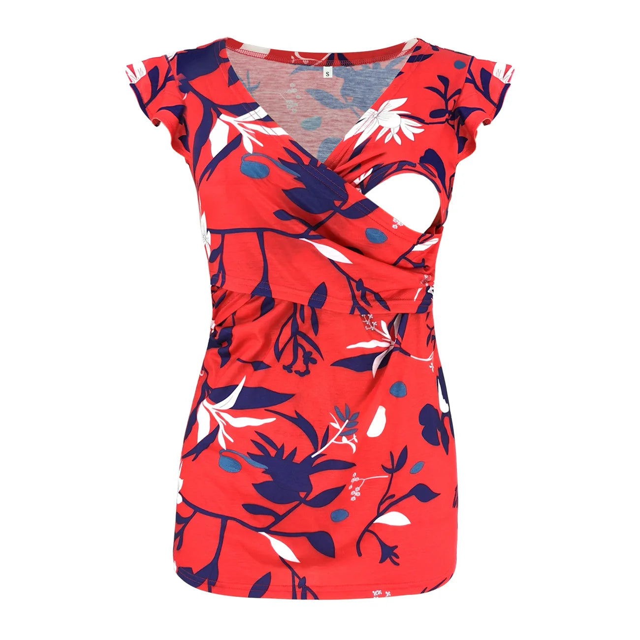 Maternity Clothes For Women Breastfeeding Clothing Short Sleeve T-Shirt Striped V-Neck Pregnant Women's Nursing Tops
