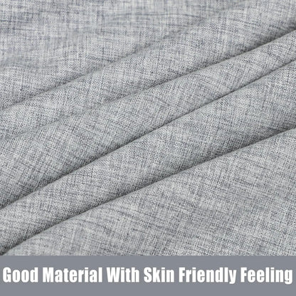 J-Shaped Maternity Pillow Cover, Soft Polyester with Hidden Zipper, Fits 55-58 Inch Pregnancy Pillows, Grey
