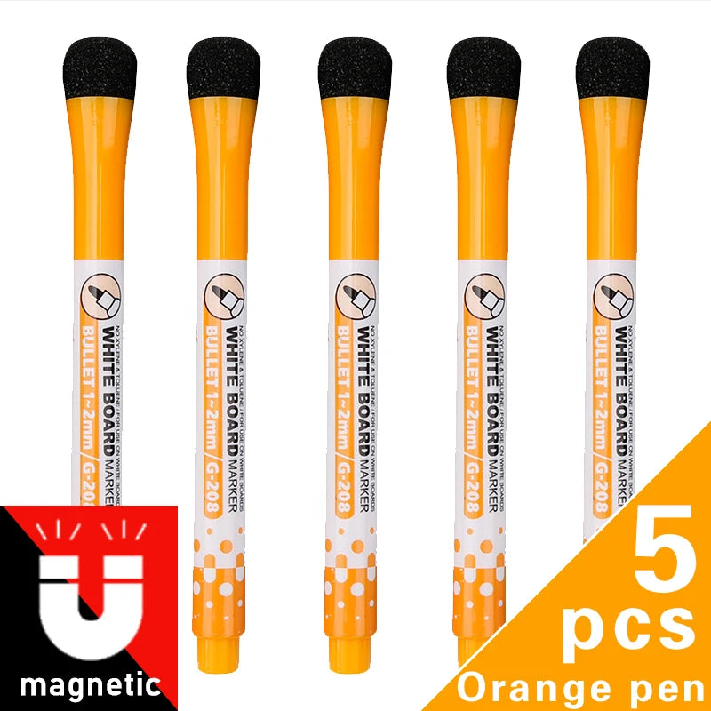 1 Set School Classroom Supplies Magnetic Erasable Whiteboard Pens