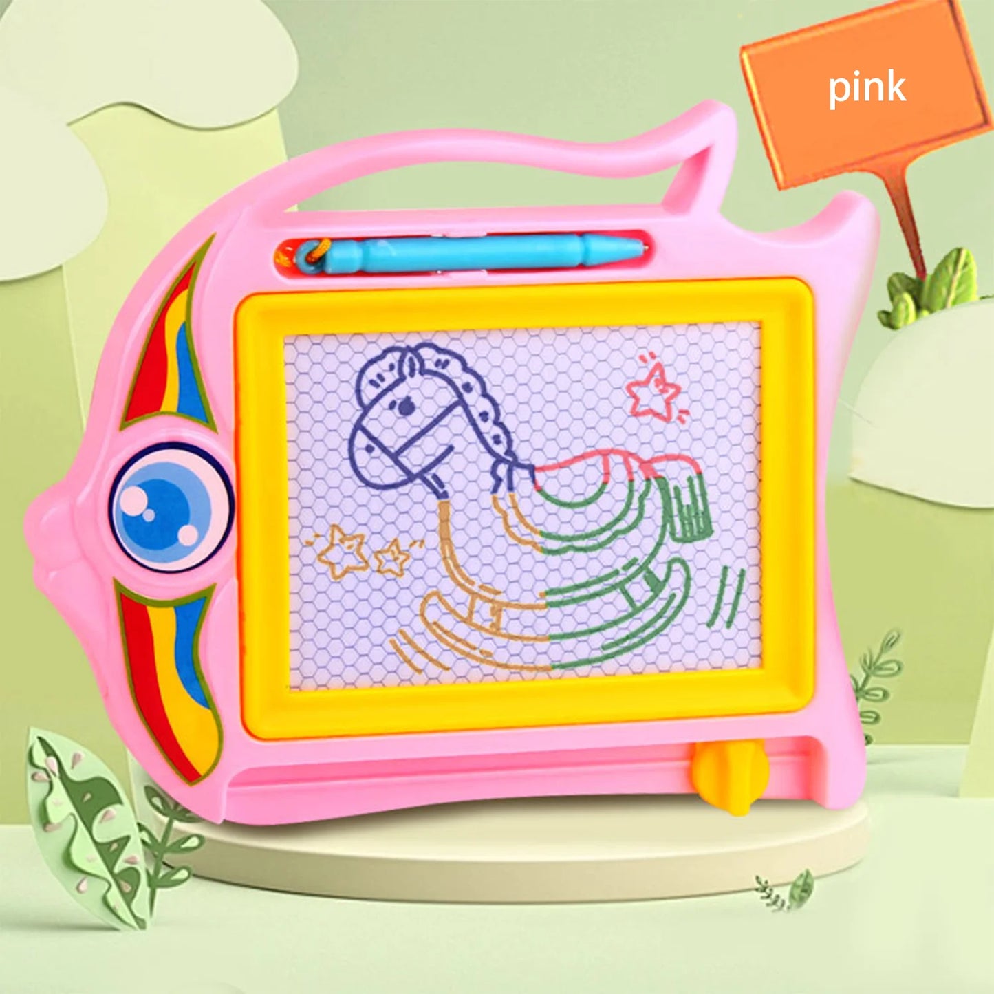 Children's colored magnetic small drawing board for early education, writing board, puzzle toy