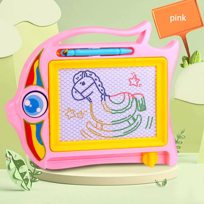 Children's colored magnetic small drawing board for early education, writing board, puzzle toy