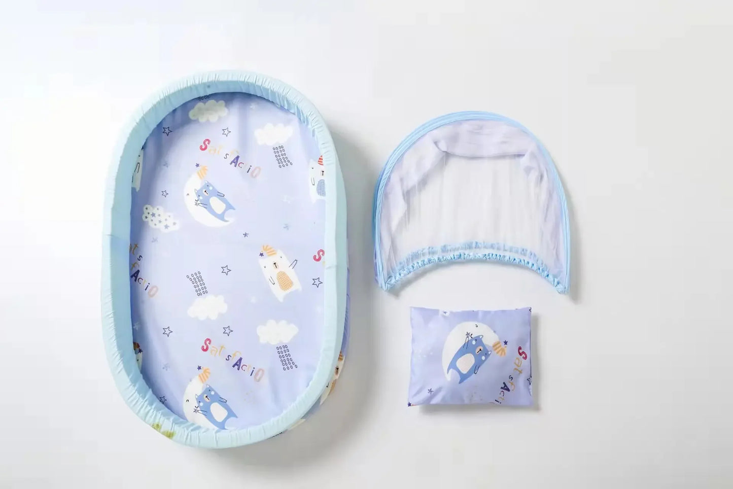 Baby Bed Cribs Newborns Sleeping Nest Travel Beds Foldable Babynest Mosquito Net Bassinet Infant Sleeping Basket For 0-24month