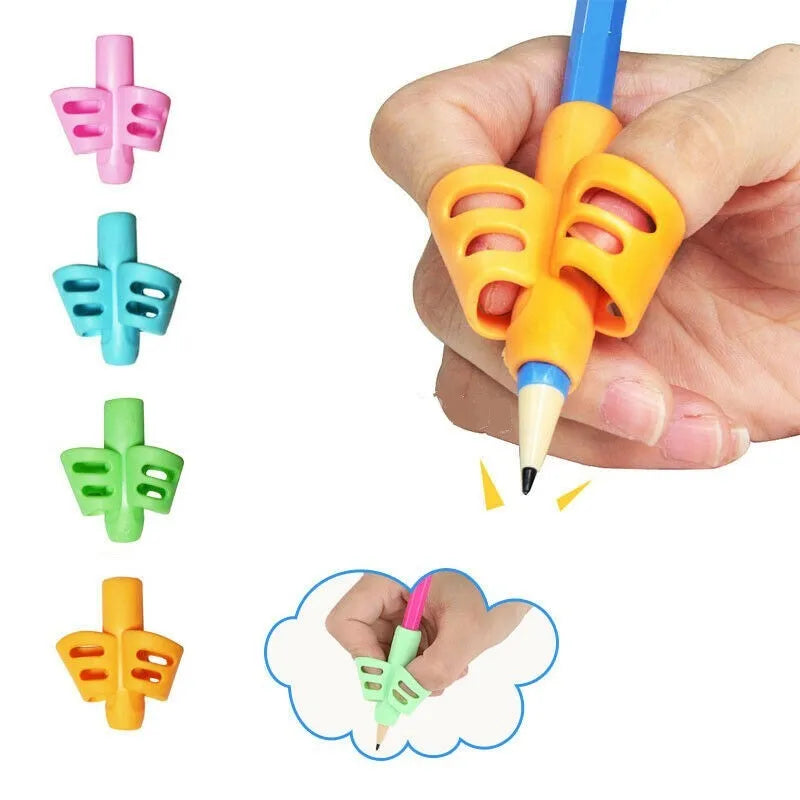 3Pcs/set Children Writing Pencil Holder Kids Writing Posture Correction Device Learning Aid Tool for School Office