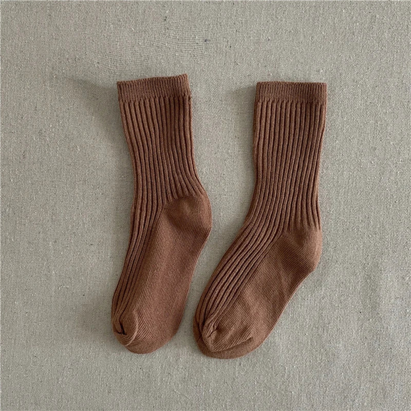 1-10Years Kids Boys Girls School Sock Stripped Toddlers Ankle Socks Cotton Children's Casual Sock Soft