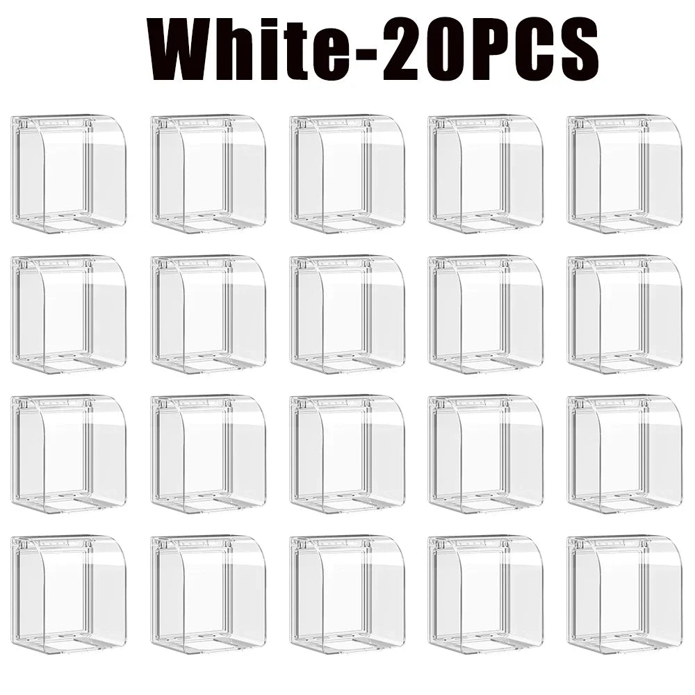 Portable Self-Adhesive Switch Protective Cover Waterproof Kids Safety Electric Plug Cover Power Outlet Socket Protector