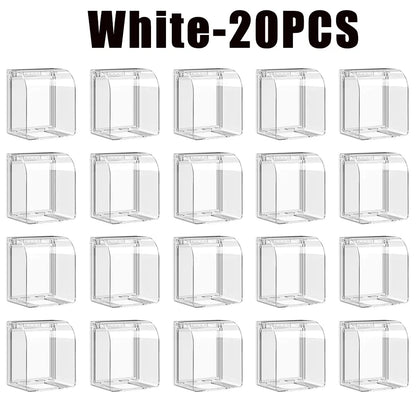 Portable Self-Adhesive Switch Protective Cover Waterproof Kids Safety Electric Plug Cover Power Outlet Socket Protector