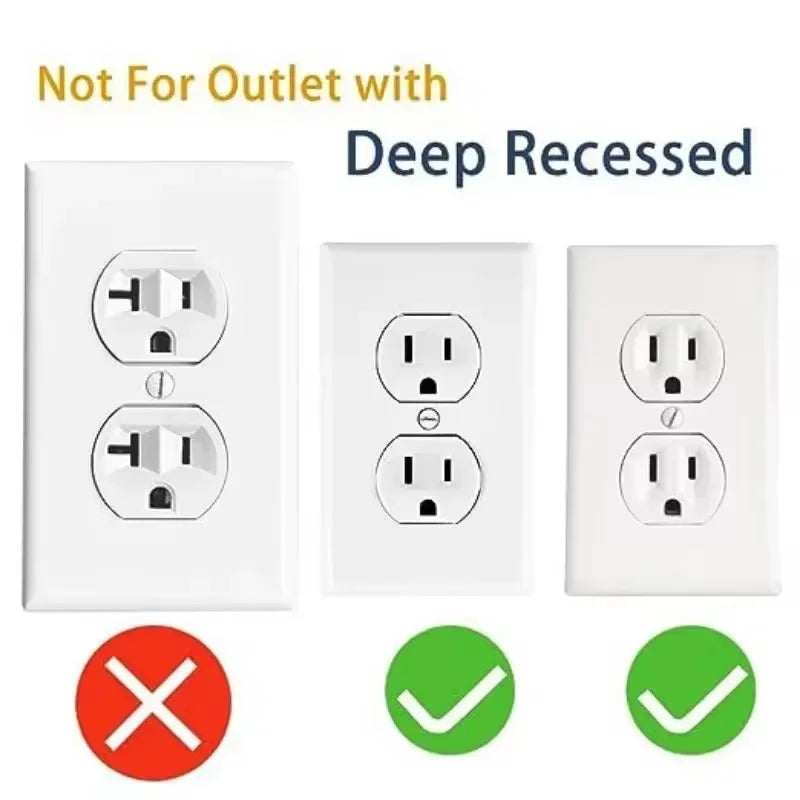 Universal Fastening Electrical Socket Accessory Tighten Socket Conversion Cover American Standard Transparent Safety Plug Outlet