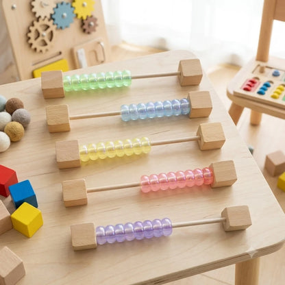 DIY Montessori Busy Board Accessories Set Wooden Sensory Activity Toys Gear Switch LED Light Drum Beads Educational Learning Toy