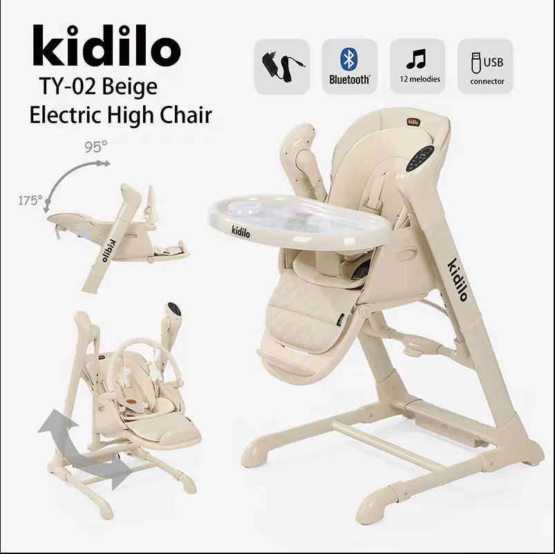Baby Rocking Chair Electric Baby Rocking Device Newborn Baby Multifunctional Cradle Bed Dining Chair