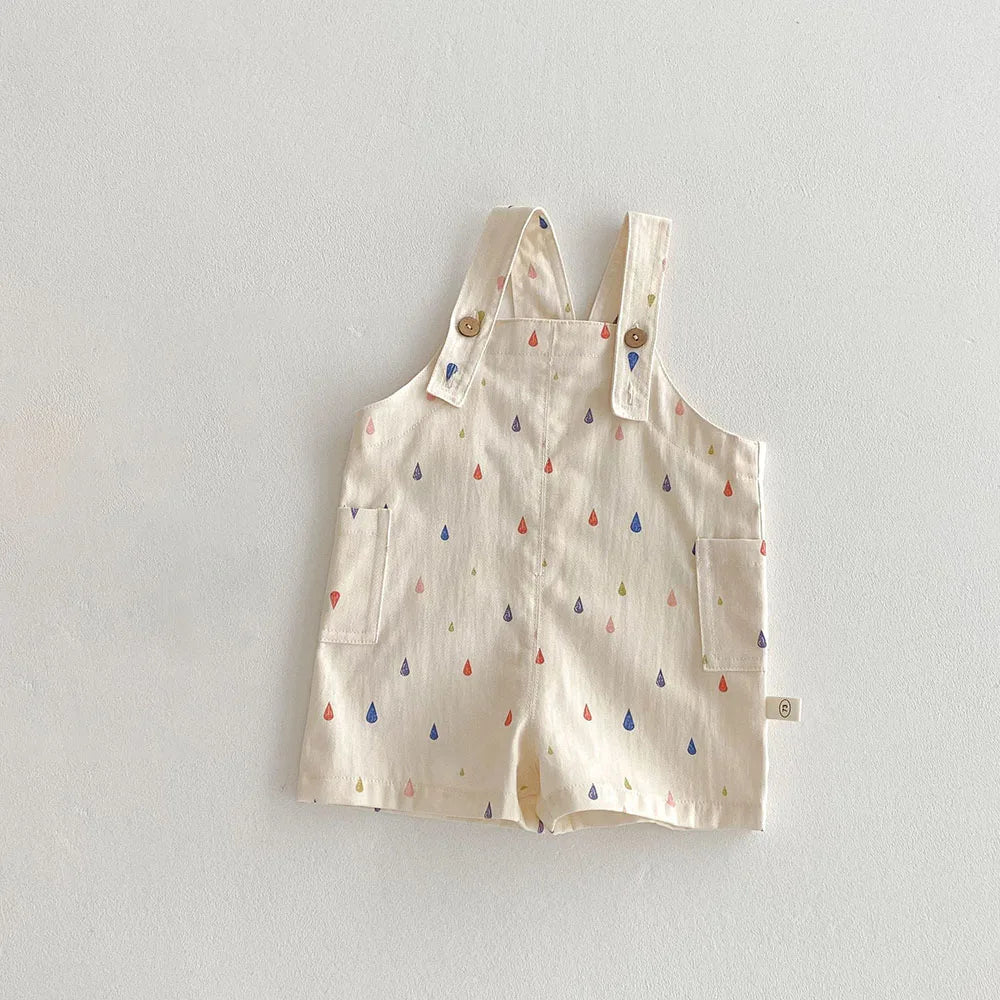 Spring New Kids Clothes Fashion Overalls Polk Dot Jumpsuits Striped Overalls Children Play Suit