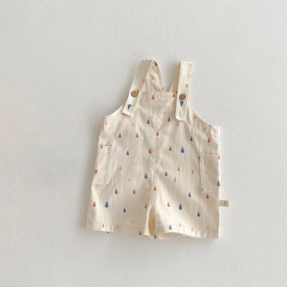 Spring New Kids Clothes Fashion Overalls Polk Dot Jumpsuits Striped Overalls Children Play Suit