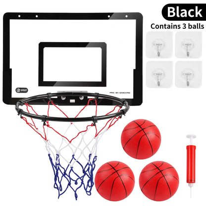 Metal Basketball Rim, Mini Basketball Hoop, Indoor Basketball Backboard for Boys/Girls, Christmas/Halloween/Thanksgiving/Easter