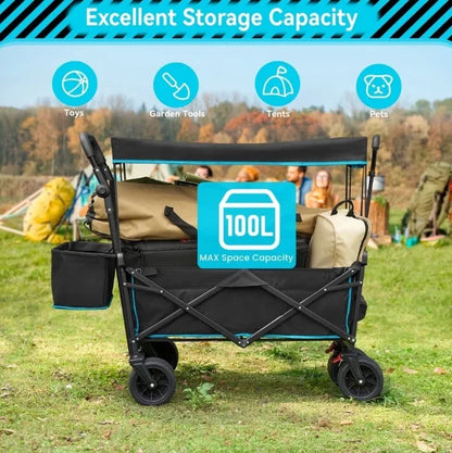 VECUKTY Stroller wagon Blue,black