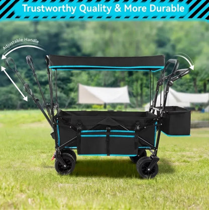 VECUKTY Stroller wagon Blue,black