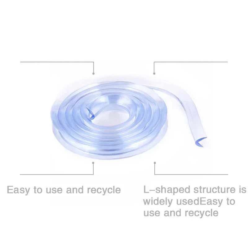 Home Baby Silicone Anti-collision Baby Safety Corner Protection Strip Guards Transparent Table Edge Furniture Corner Protectors
