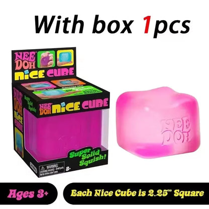 Squishy  Needoh Nice Cube Sensory Stress Reliever Fidget Tool Anti-Anxiety Relief Squeeze Kids Toy