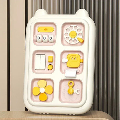 New 6 in 1 Montessori Educational Toys Sensory Busy Board Baby Practice Skills Drawer Mirror Fidget Educational Toy for Girl Boy