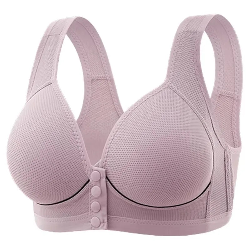 Maternity Bra Wire Free Front Closure Breastfeeding Nursing Bra