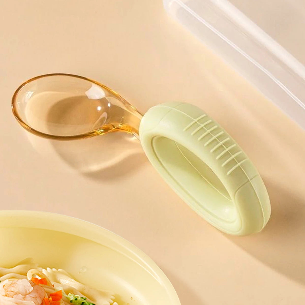 Baby Cutlery Set With Curved Silicone Handle Children's Spoon and Fork Sets Reusable Baby Learning Spoon for Toddlers