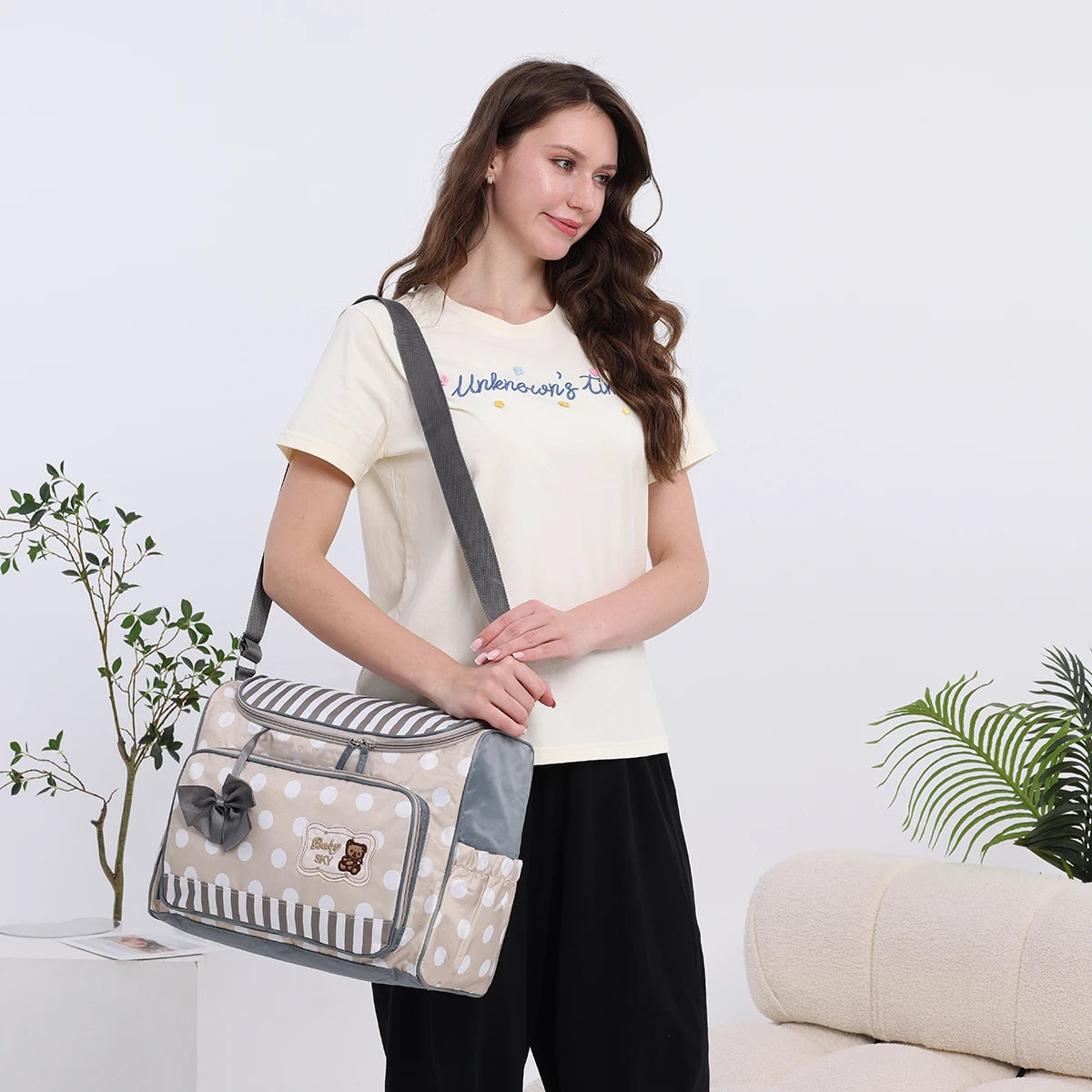 Diaper Bag Maternity Packs single Shoulder Baby Bag Women Travel Handbag for Baby Nursing Mommy