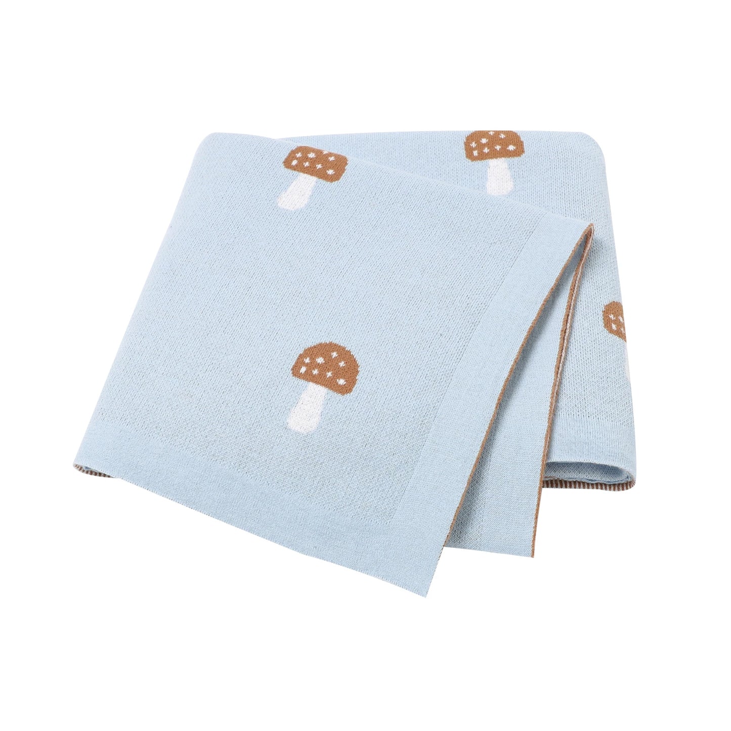 Baby Blankets Newborn Cartoon Swaddle Wrap Monthly Blankets 100%Cotton Knitted Toddler Infant Outdoor Playing Clip Mats 100*80cm