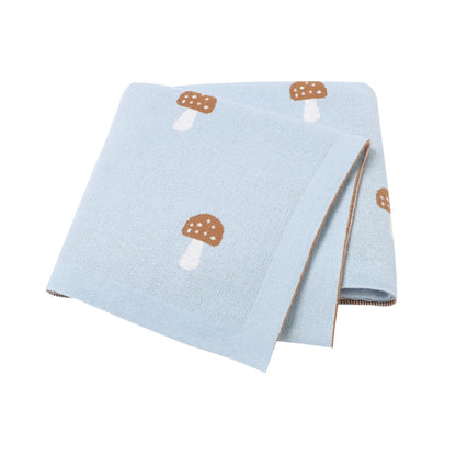 Baby Blankets Newborn Cartoon Swaddle Wrap Monthly Blankets 100%Cotton Knitted Toddler Infant Outdoor Playing Clip Mats 100*80cm